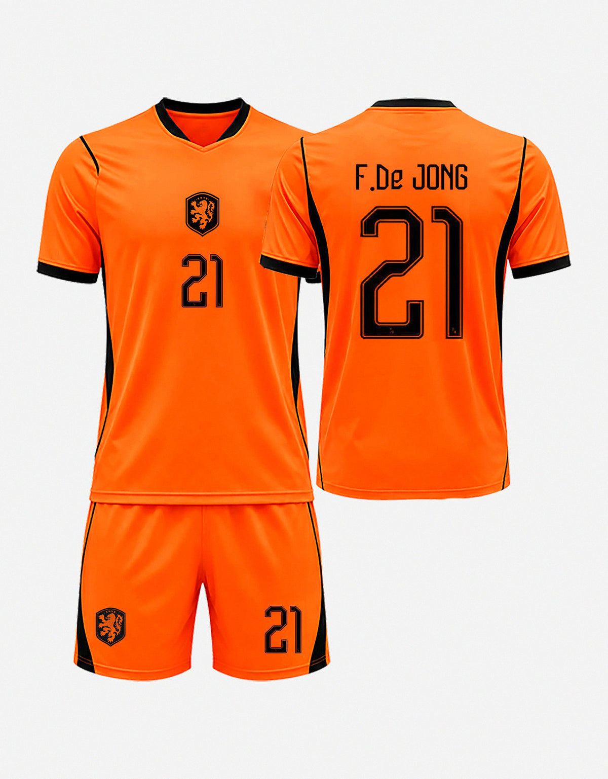 Frenkie de Jong #21 — Soccer Kit Netherlands