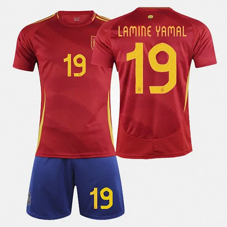 Lamine Yamal #19 — Spain Home Soccer Kit