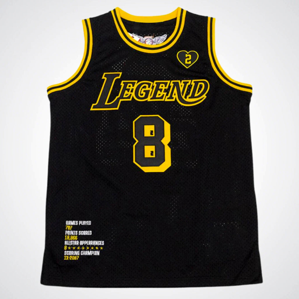 BLACK MAMBA DUAL LEGACY Kobe Bryant #8/#24 — Dual Number Basketball Jersey